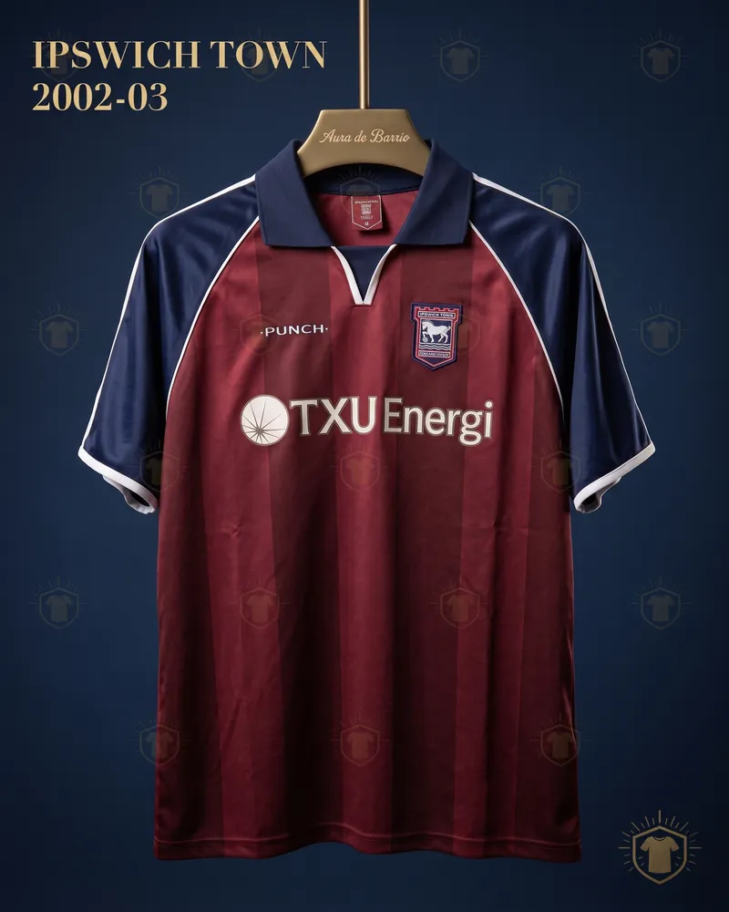 Camiseta visitante 2002–03 de Ipswich Town (recreación)
