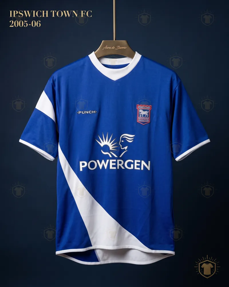Camiseta local 2005–06 de Ipswich Town (recreación)