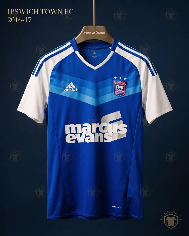 Camiseta local 2016–17 de Ipswich Town (recreación)