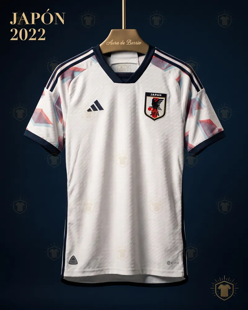 Camiseta visitante 2022 de Japón (recreación)