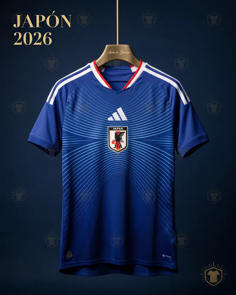 Camiseta local 2026 de Japón (recreación)