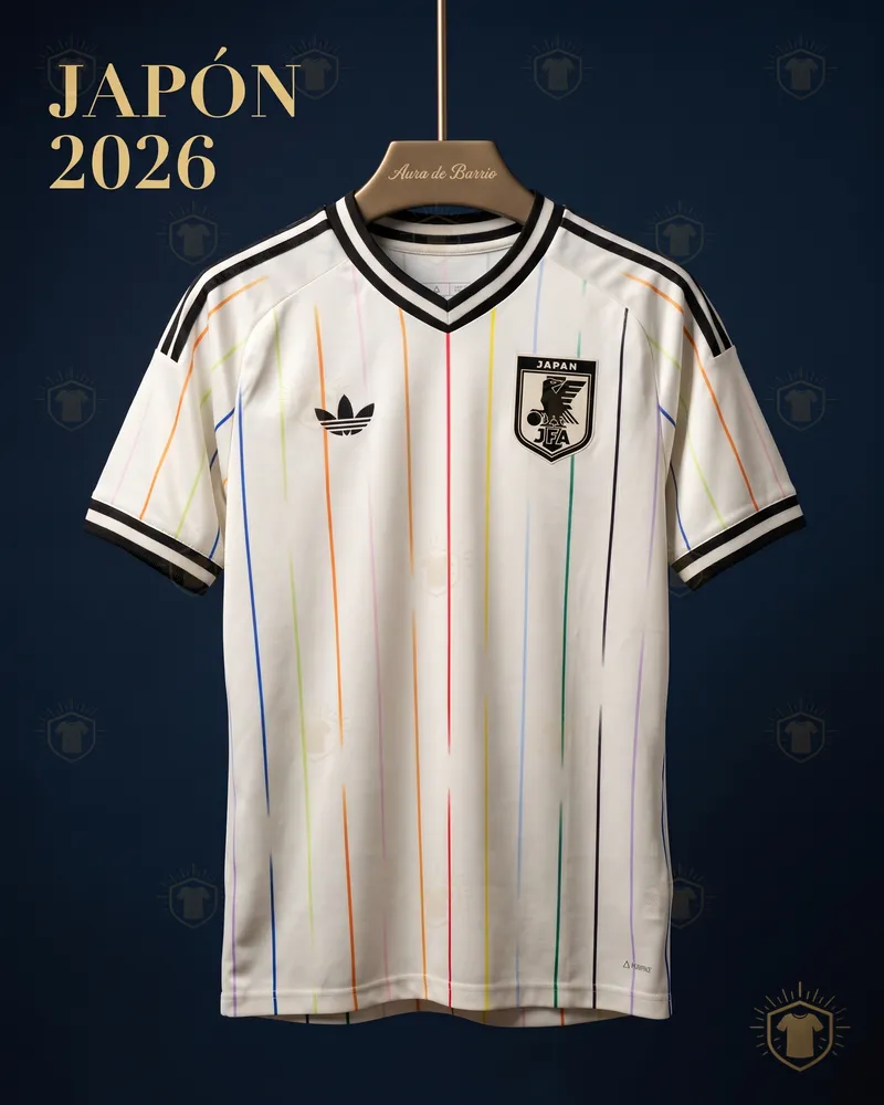 Camiseta visitante 2026 de Japón (recreación)