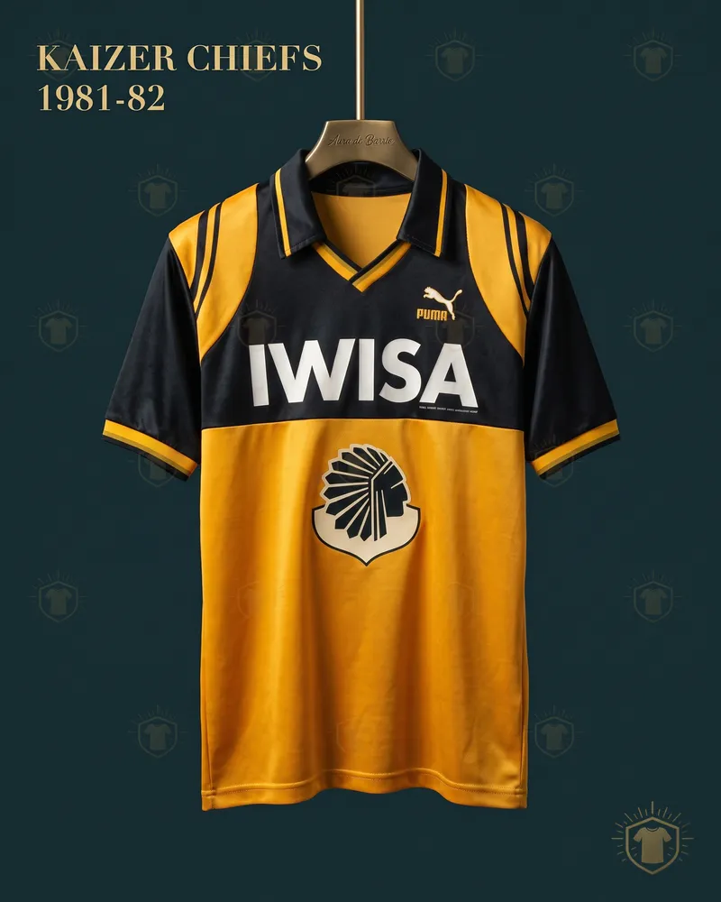 Camiseta local 1981–82 de Kaizer Chiefs (recreación)