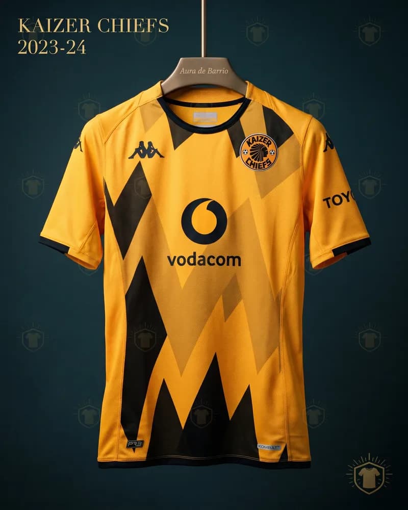Camiseta local 2023–24 de Kaizer Chiefs (recreación)