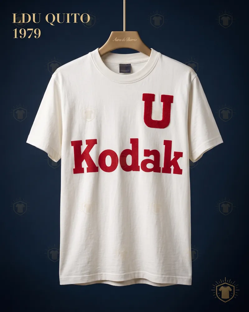 Camiseta local 1979 de Liga Deportiva Universitaria de Quito (recreación)