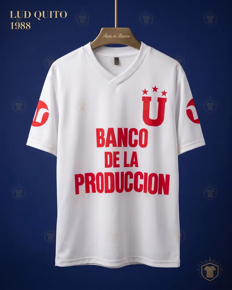 Camiseta local 1988 de Liga Deportiva Universitaria de Quito (recreación)