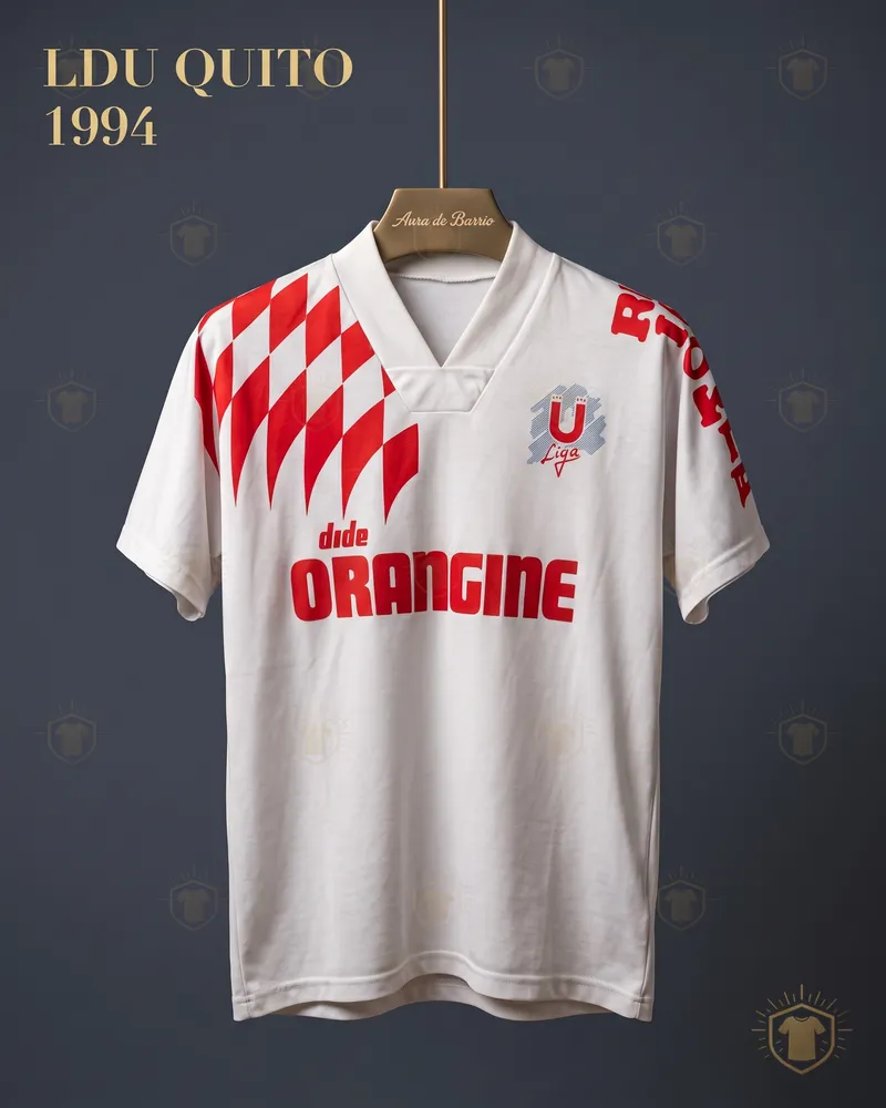 Camiseta local 1994 de Liga Deportiva Universitaria de Quito (recreación)