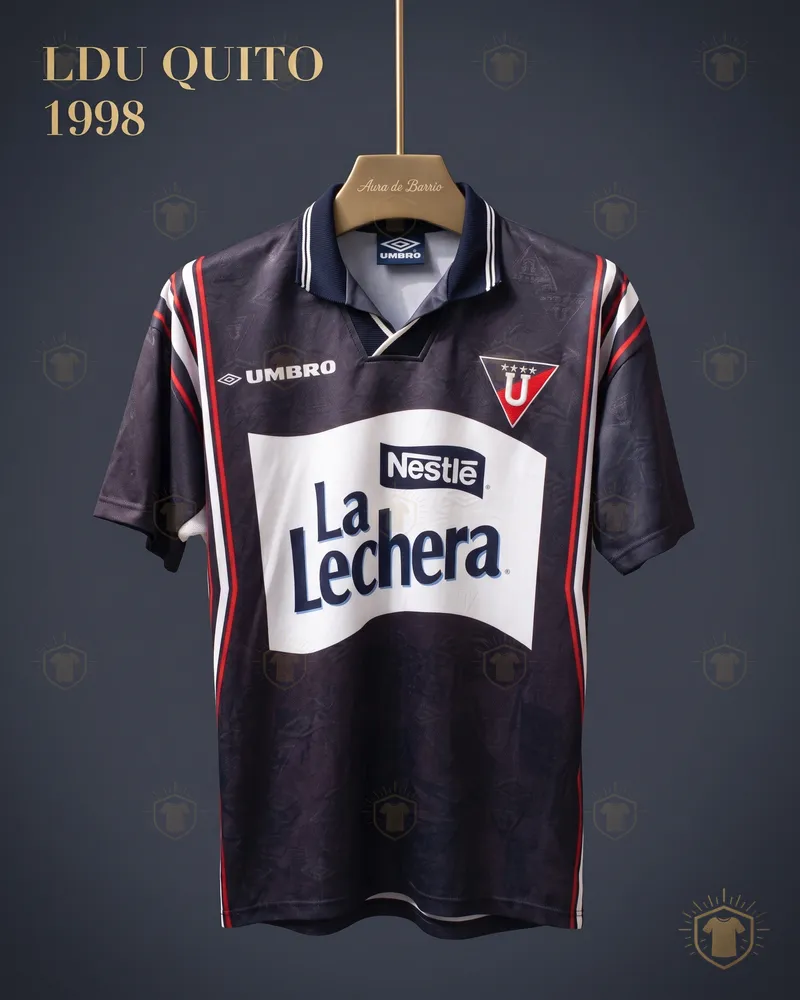 Camiseta visitante 1998 de Liga Deportiva Universitaria de Quito (recreación)
