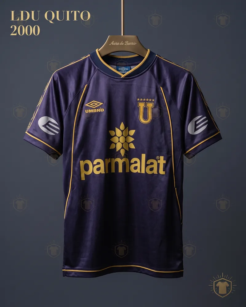 Camiseta visitante 2000 de Liga Deportiva Universitaria de Quito (recreación)