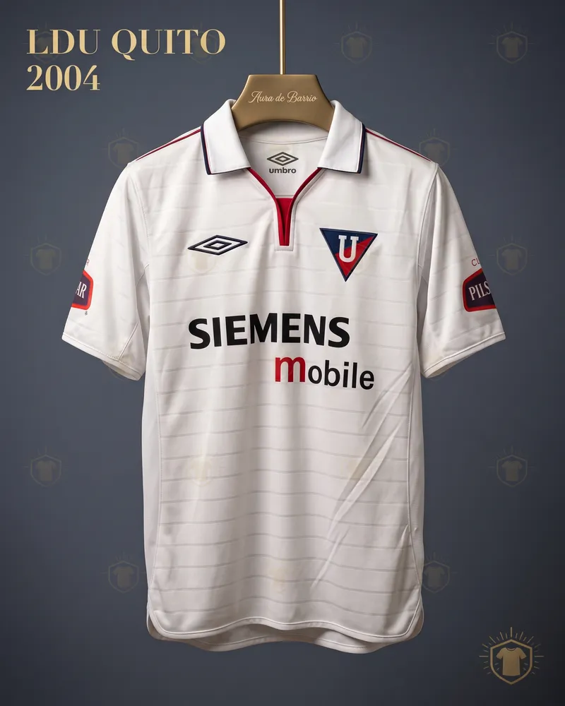 Camiseta local 2004 de Liga Deportiva Universitaria de Quito (recreación)