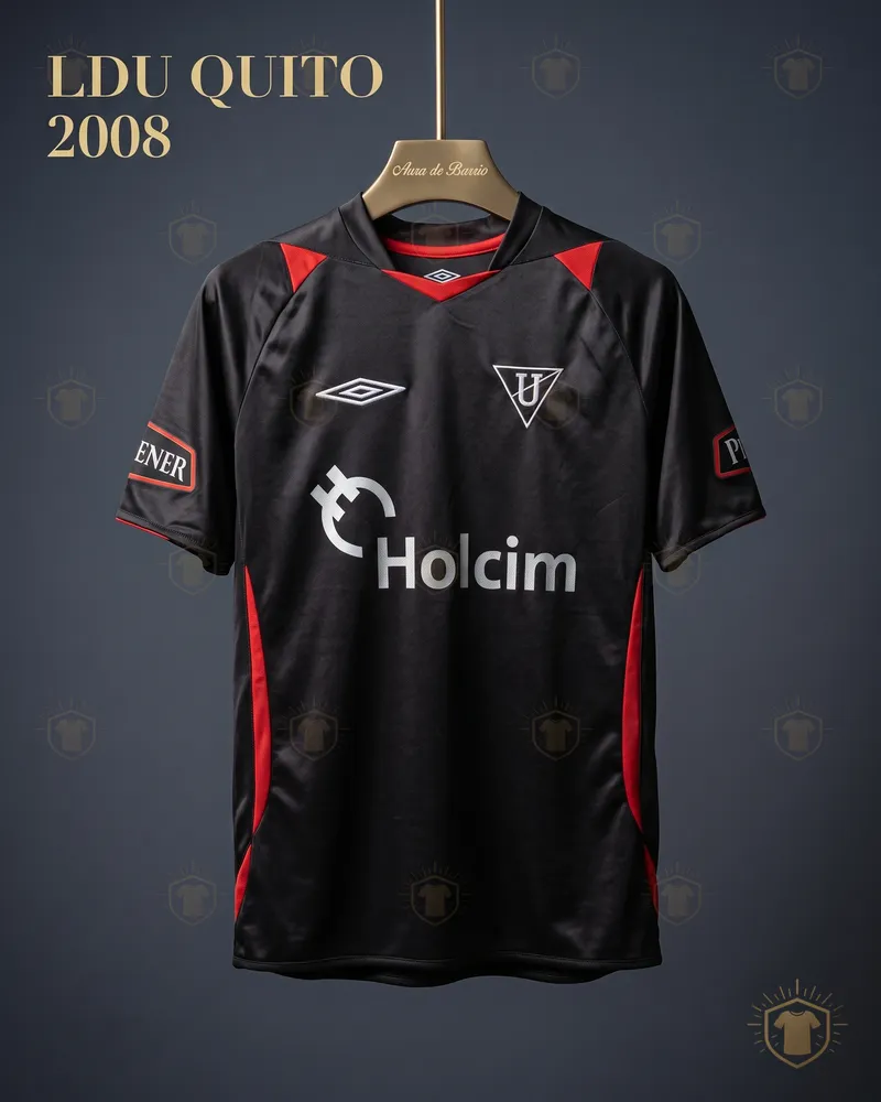 Camiseta visitante 2008 de Liga Deportiva Universitaria de Quito (recreación)
