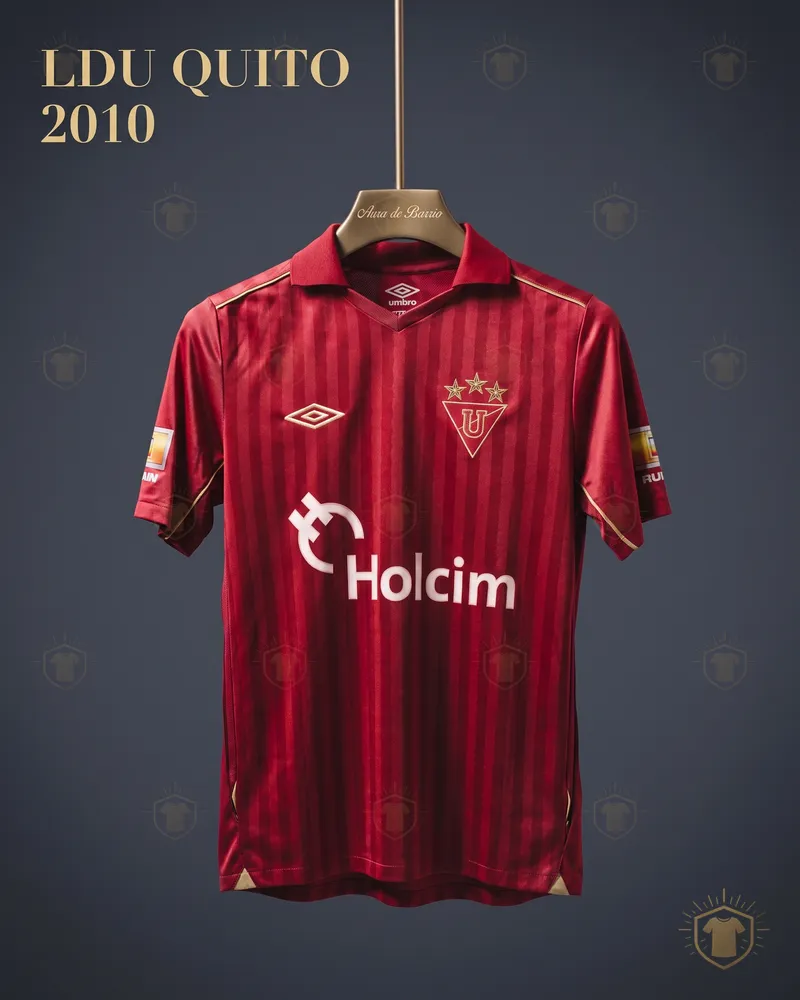Camiseta visitante 2010 de Liga Deportiva Universitaria de Quito (recreación)