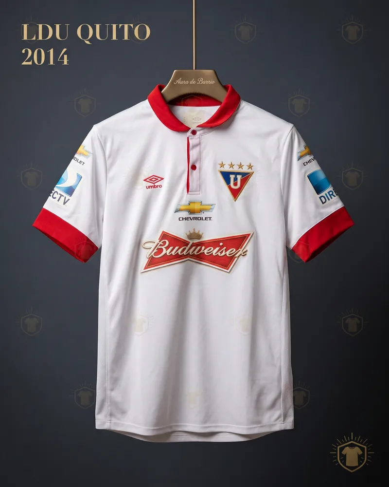 Camiseta local 2014 de Liga Deportiva Universitaria de Quito (recreación)