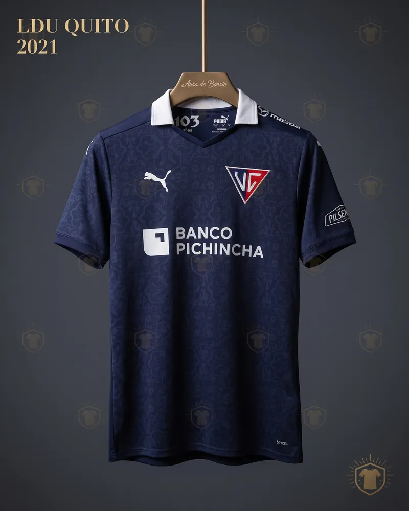 Camiseta especial 2021 de Liga Deportiva Universitaria de Quito (recreación)