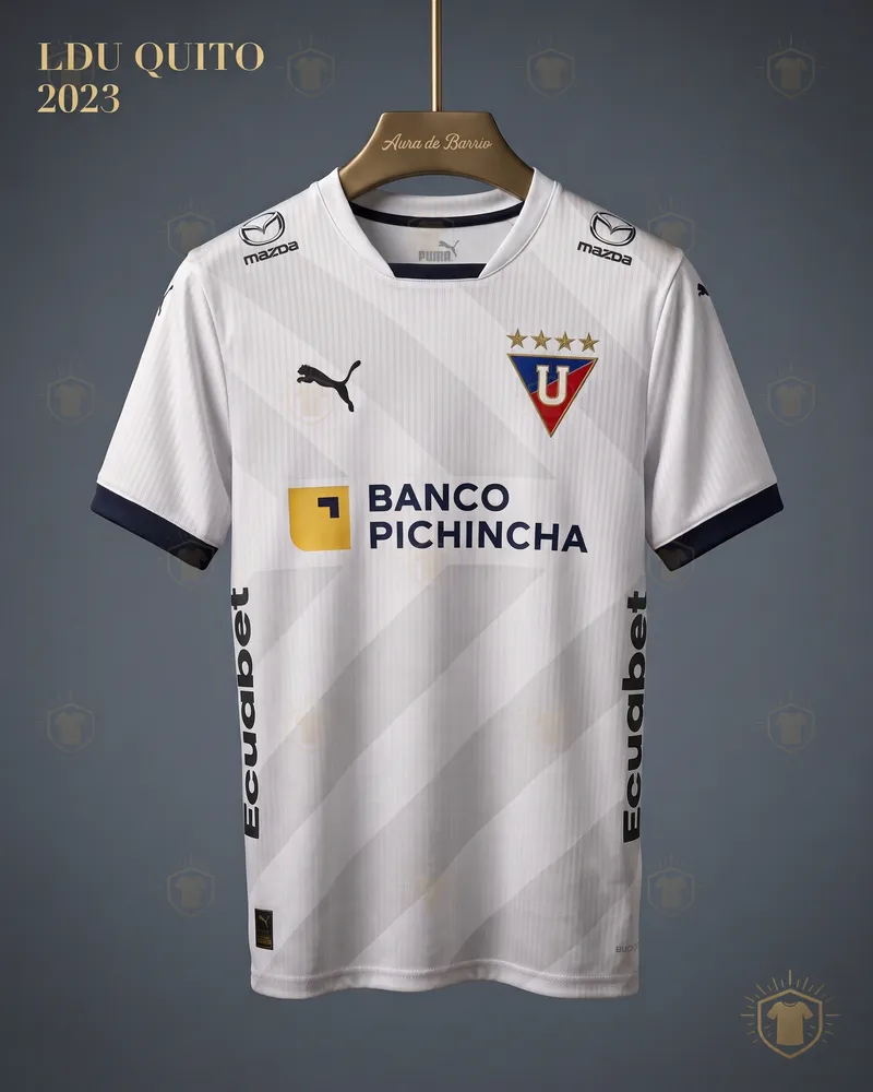 Camiseta local 2023 de Liga Deportiva Universitaria de Quito (recreación)