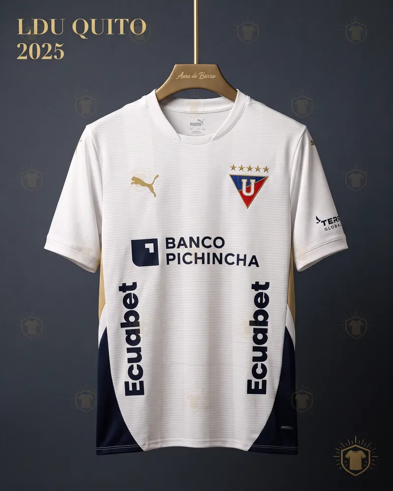 Camiseta local 2025 de Liga Deportiva Universitaria de Quito (recreación)
