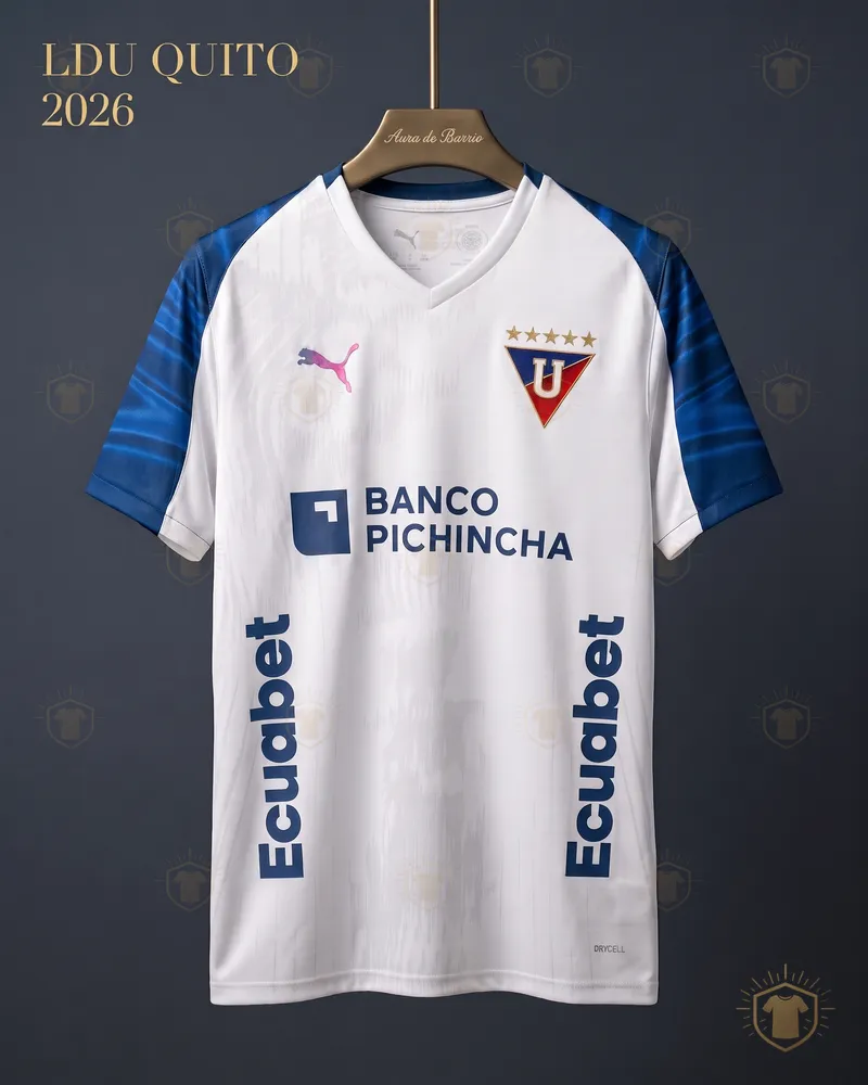 Camiseta local 2026 de Liga Deportiva Universitaria de Quito (recreación)