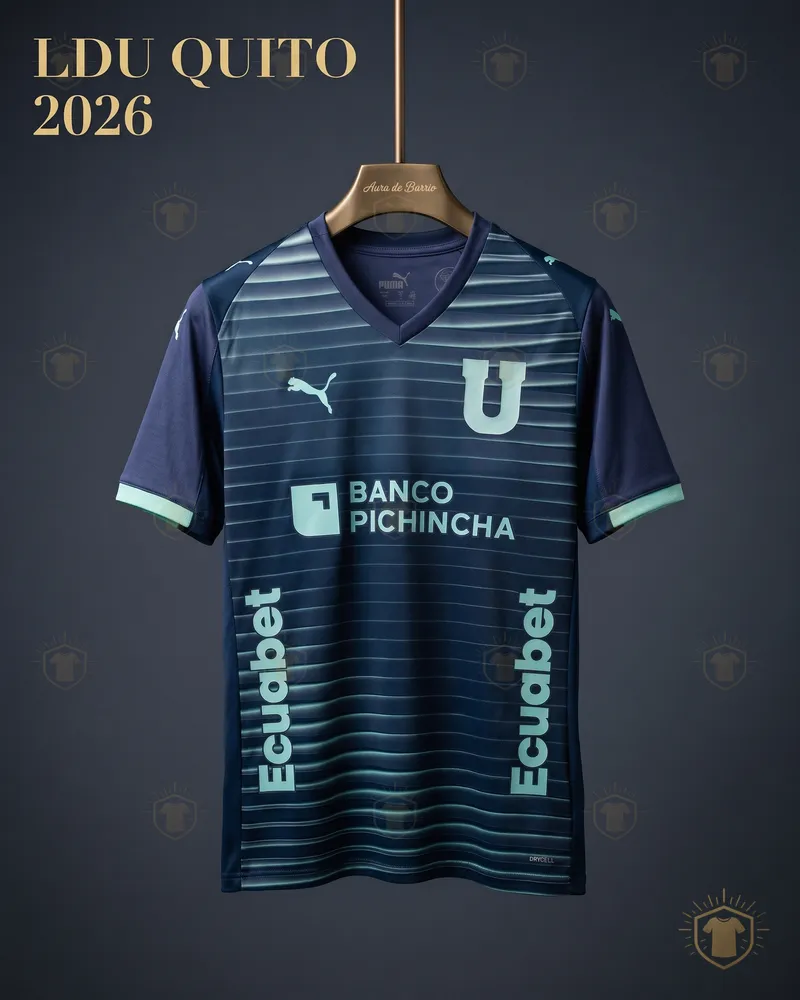 Camiseta visitante 2026 de Liga Deportiva Universitaria de Quito (recreación)