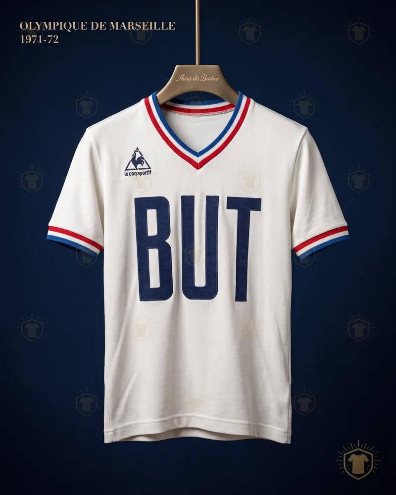 Camiseta local 1971–72 de O. de Marsella (recreación)