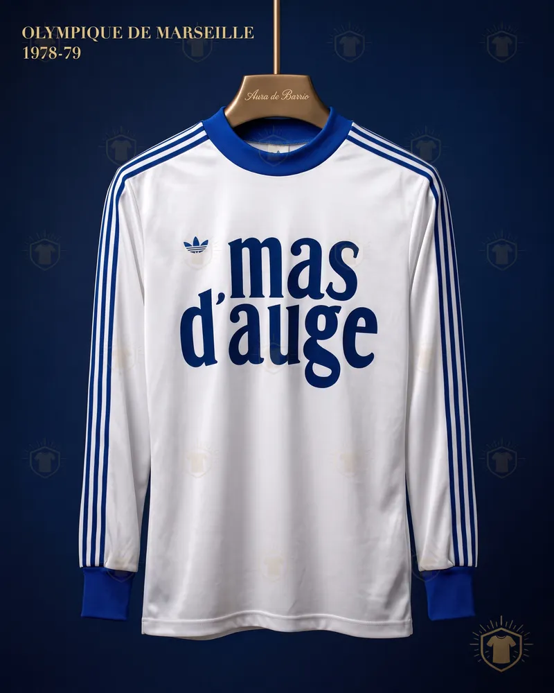 Camiseta local 1978–79 de O. de Marsella (recreación)