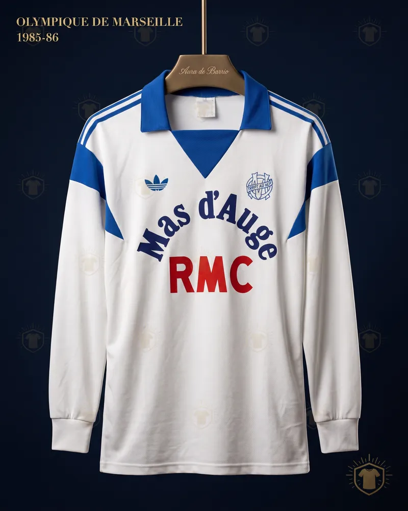 Camiseta local 1985–86 de O. de Marsella (recreación)