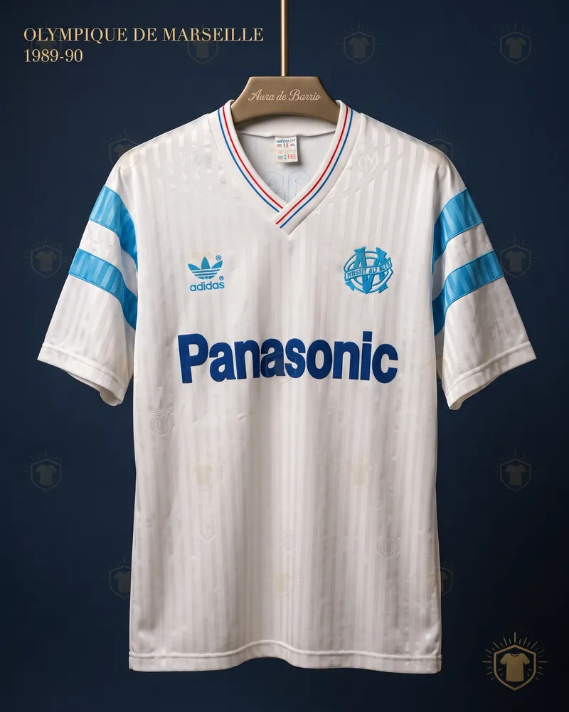 Camiseta local 1989–90 de O. de Marsella (recreación)