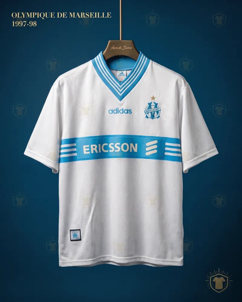 Camiseta local 1997–98 de O. de Marsella (recreación)