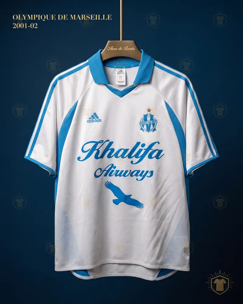 Camiseta local 2001–02 de O. de Marsella (recreación)