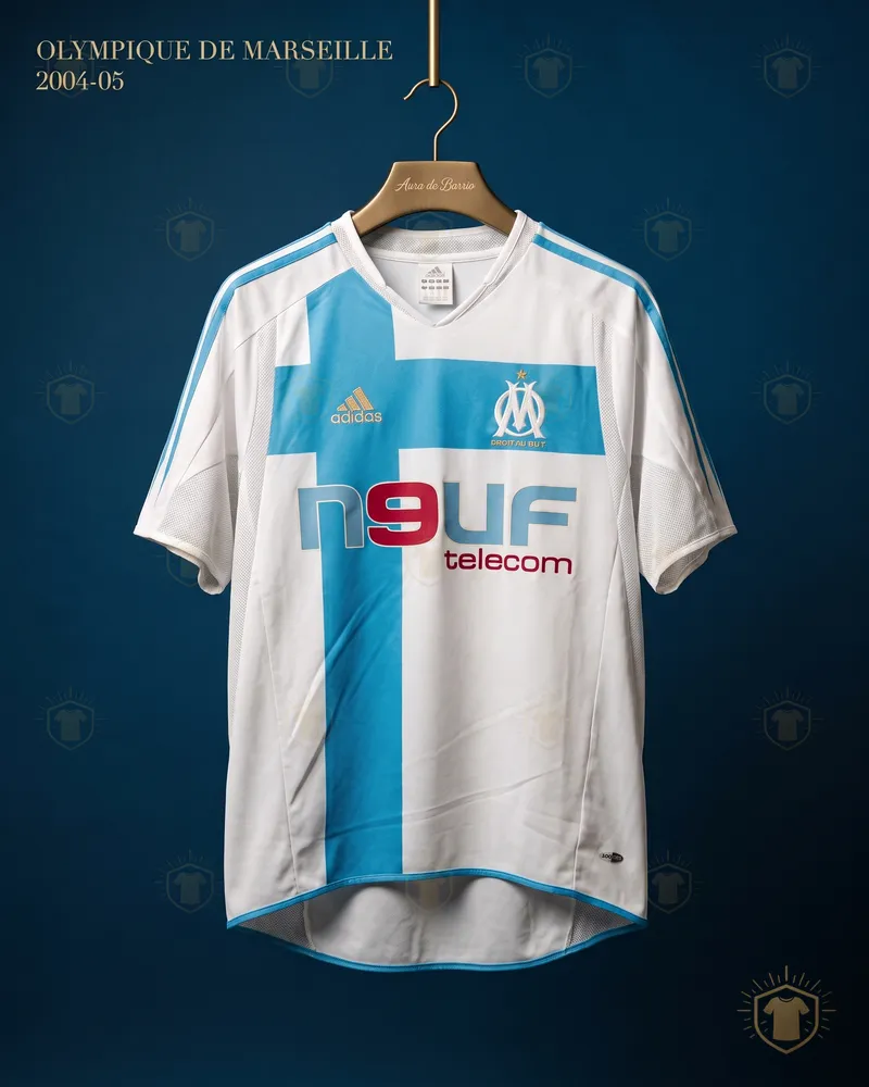 Camiseta local 2004–05 de O. de Marsella (recreación)