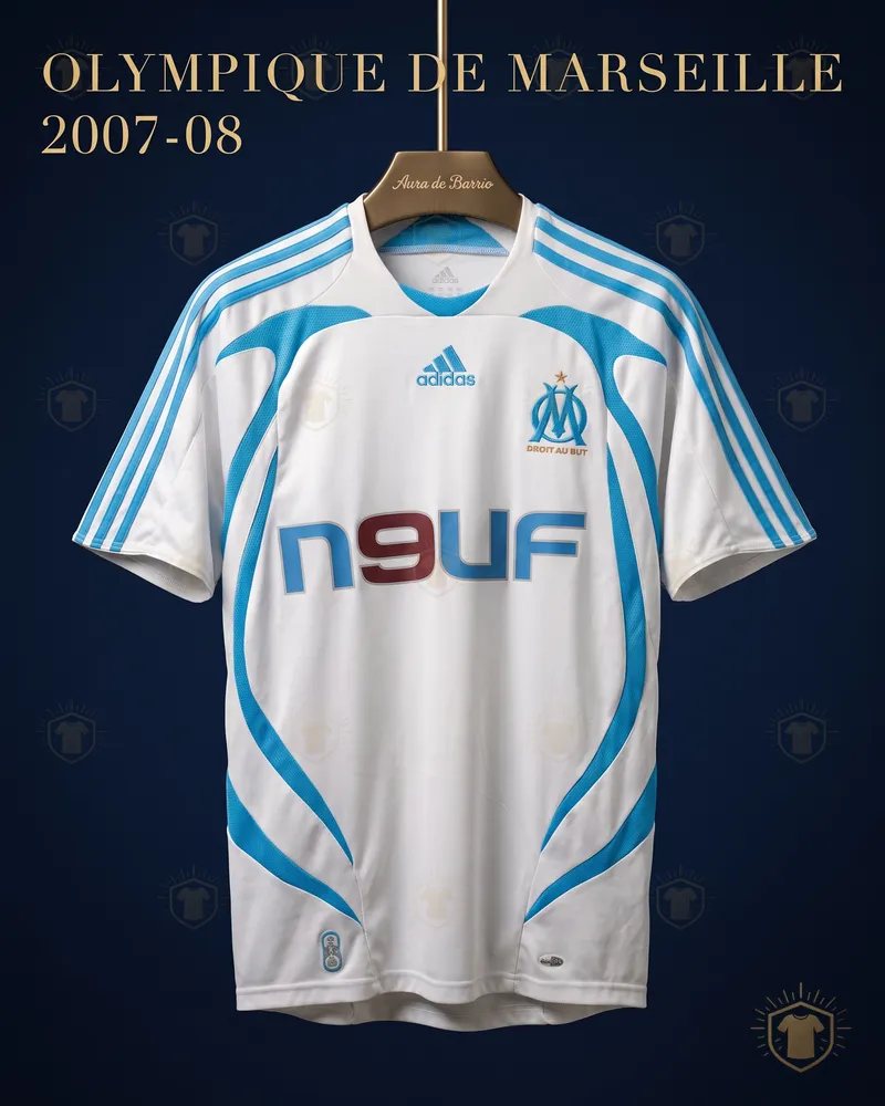 Camiseta local 2007–08 de O. de Marsella (recreación)