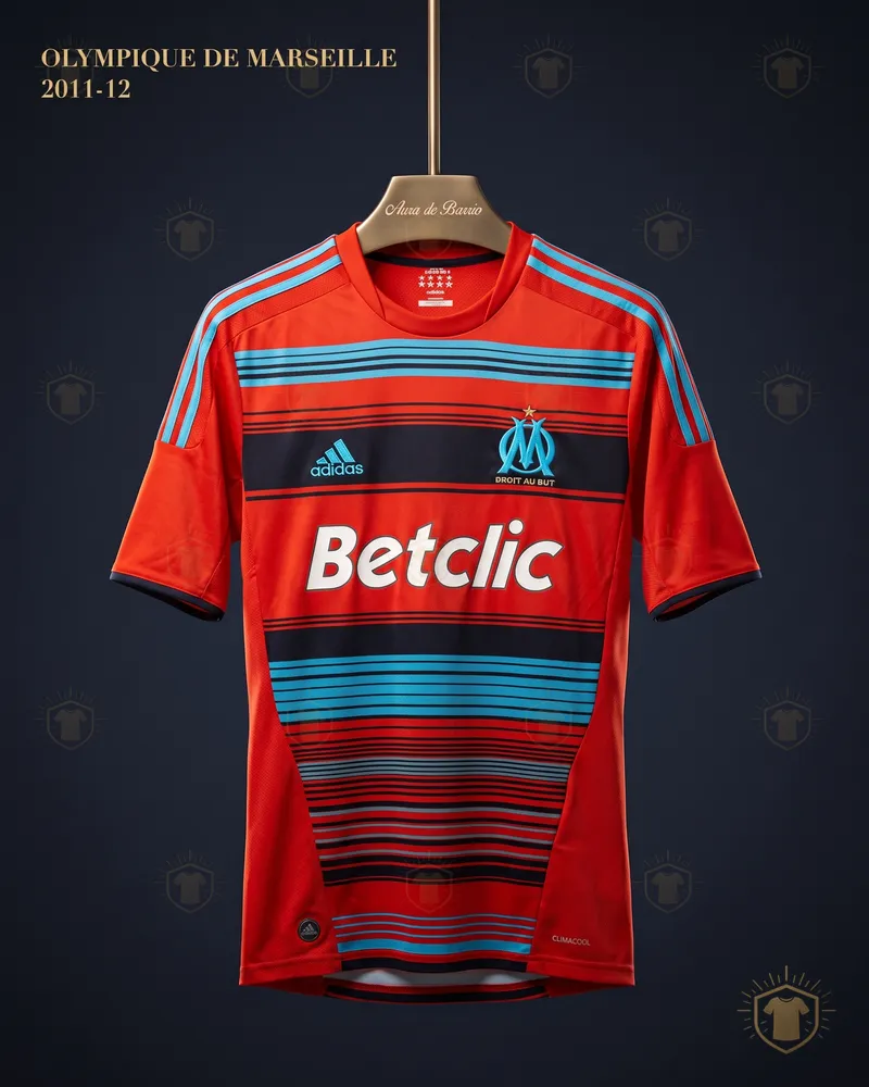 Camiseta visitante 2011–12 de O. de Marsella (recreación)