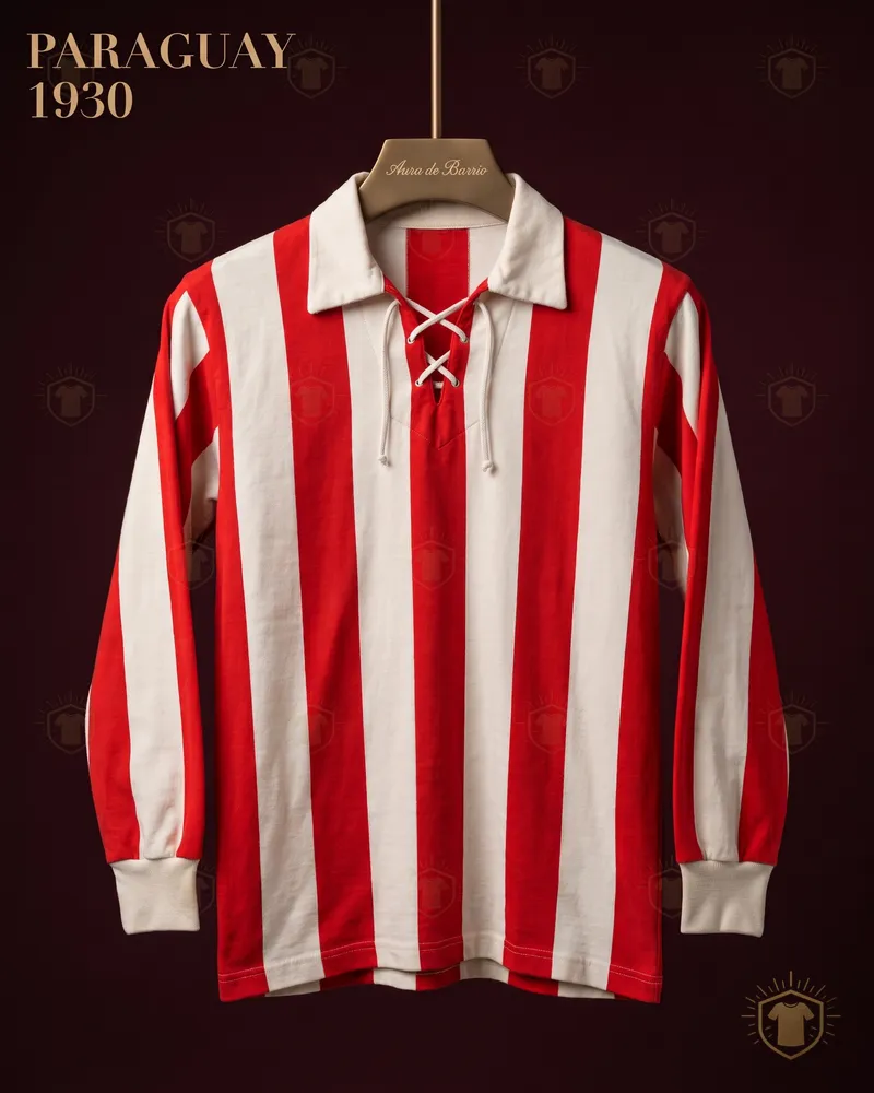 Camiseta local 1930 de Paraguay (recreación)