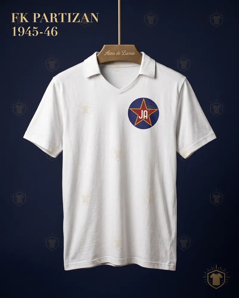 Camiseta local 1945–46 de FK Partizan (recreación)