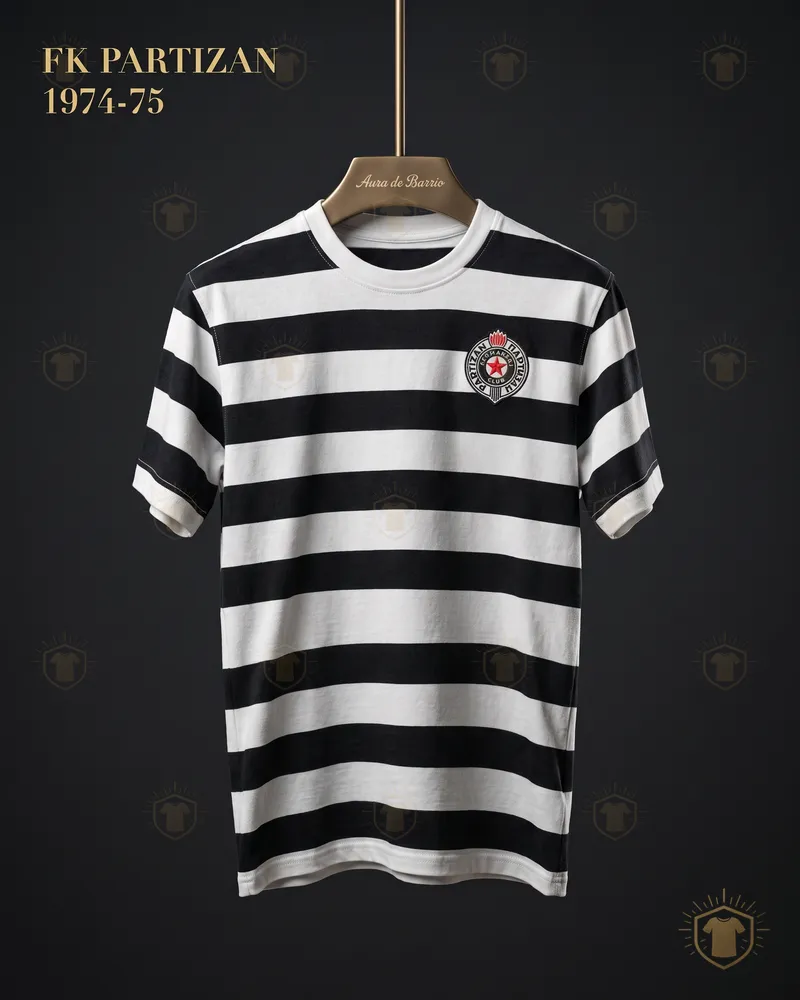 Camiseta local 1974–75 de FK Partizan (recreación)