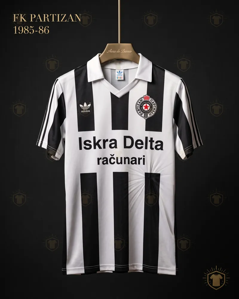 Camiseta local 1985–86 de FK Partizan (recreación)