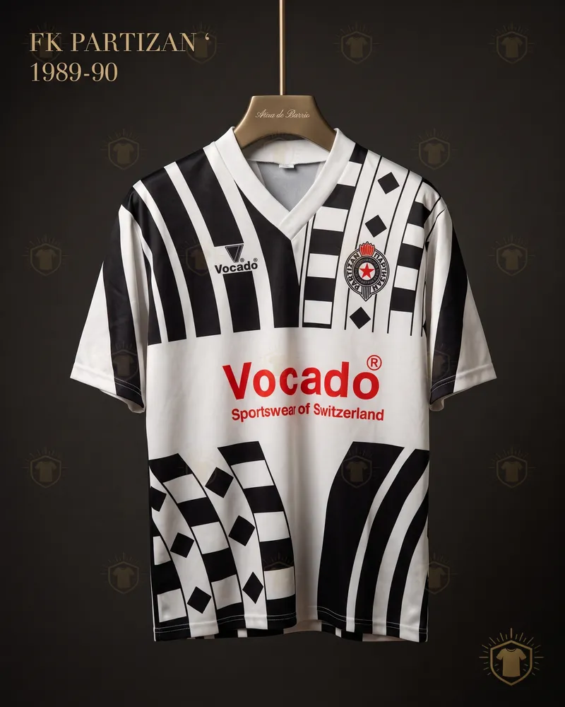 Camiseta local 1989–90 de FK Partizan (recreación)