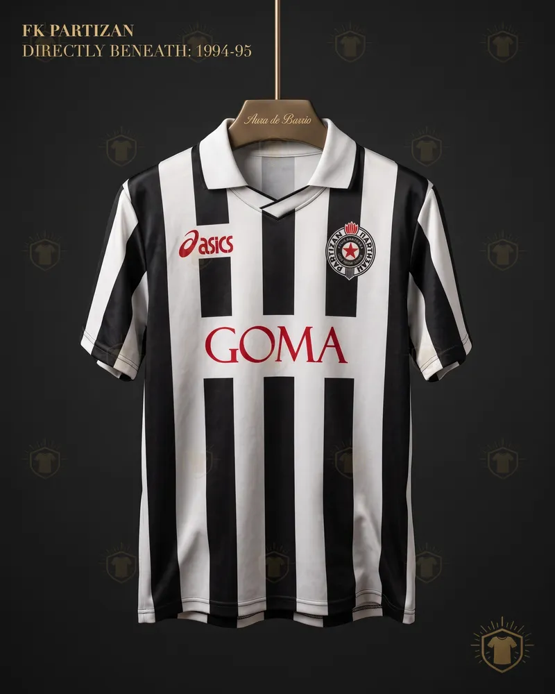 Camiseta local 1994–95 de FK Partizan (recreación)