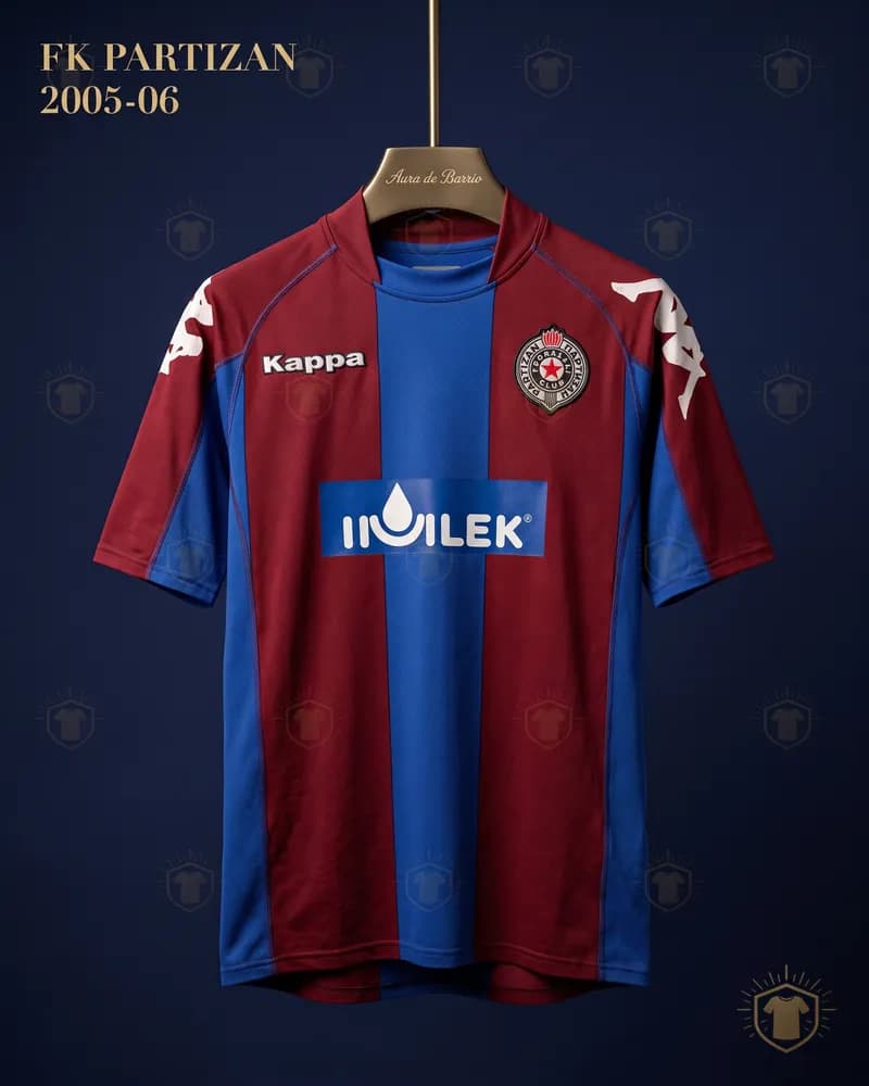 Camiseta visitante 2005–06 de FK Partizan (recreación)
