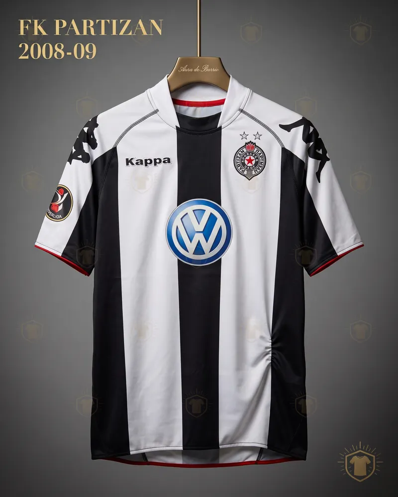 Camiseta local 2008–09 de FK Partizan (recreación)