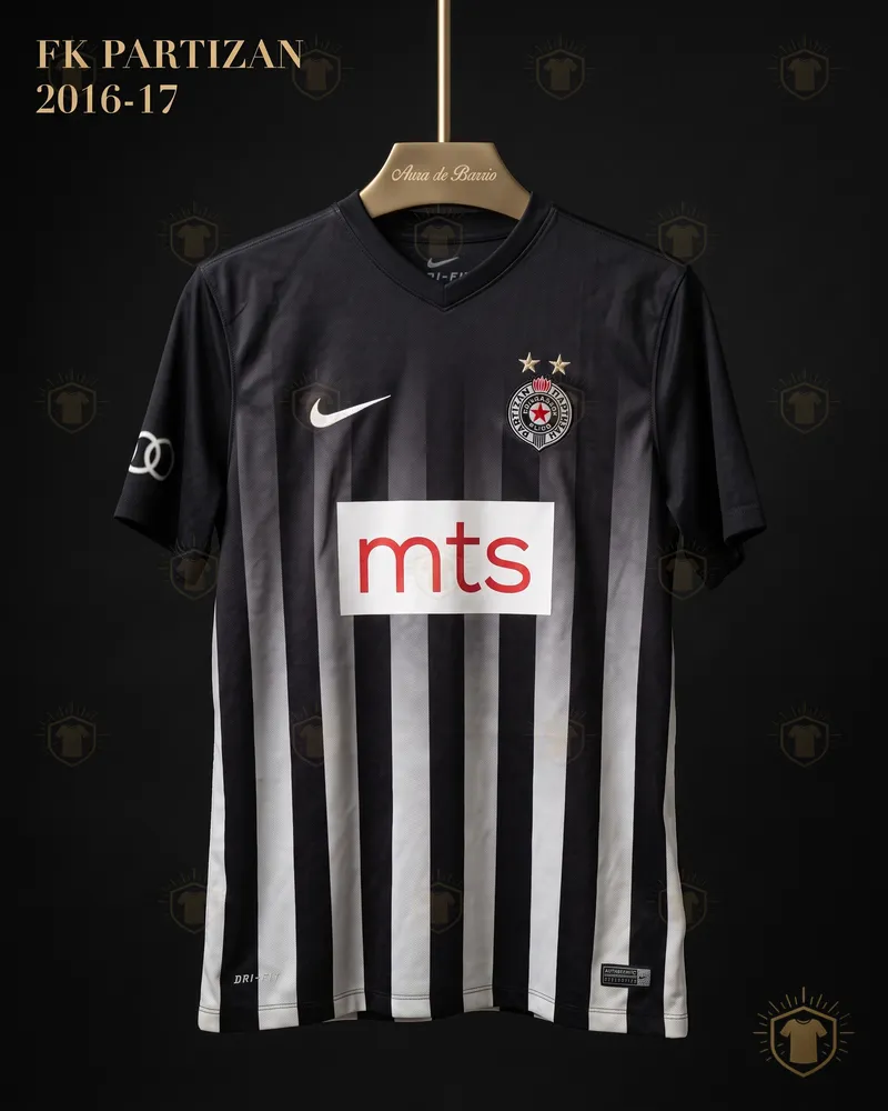 Camiseta local 2016–17 de FK Partizan (recreación)
