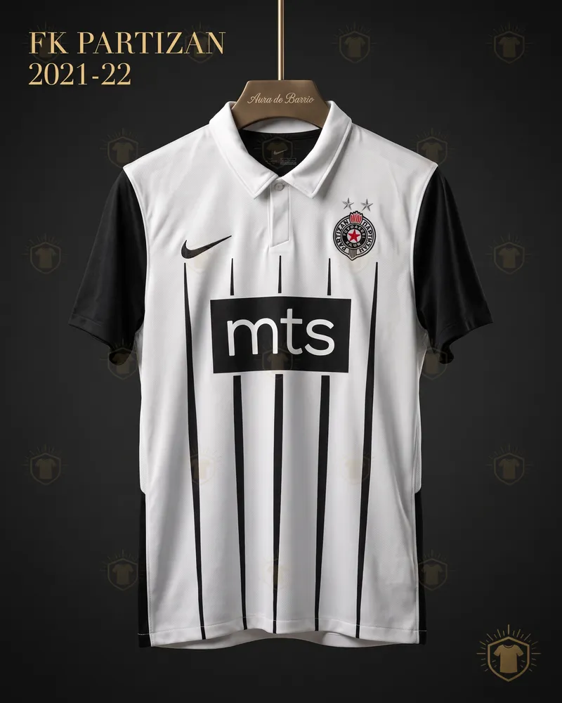 Camiseta local 2021–22 de FK Partizan (recreación)