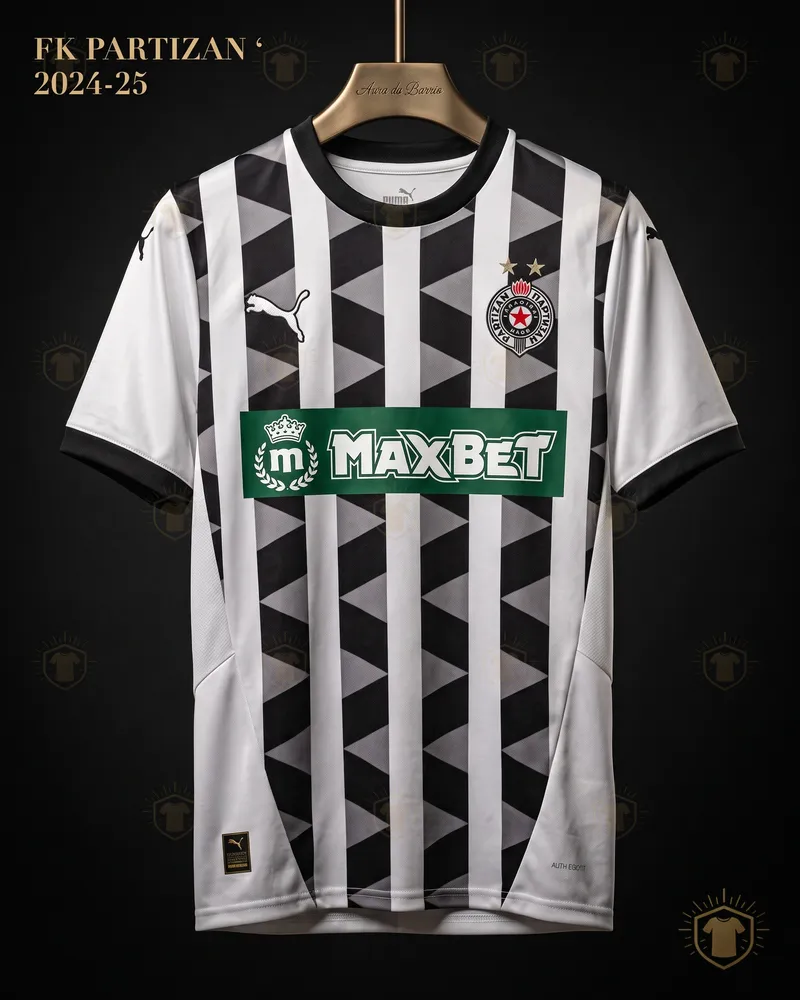 Camiseta local 2024–25 de FK Partizan (recreación)