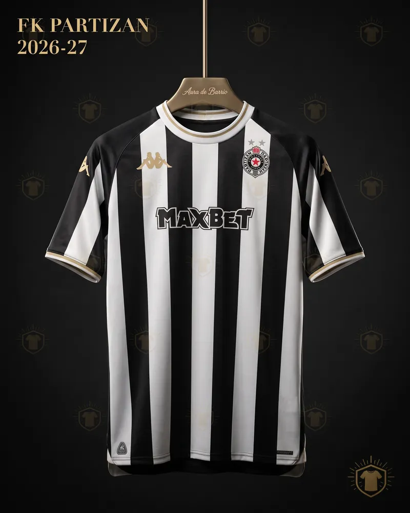 Camiseta local 2026–27 de FK Partizan (recreación)