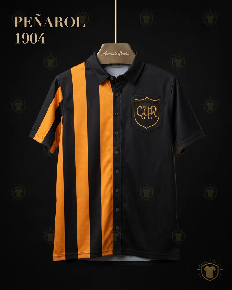 Camiseta local 1904 de Peñarol (recreación)