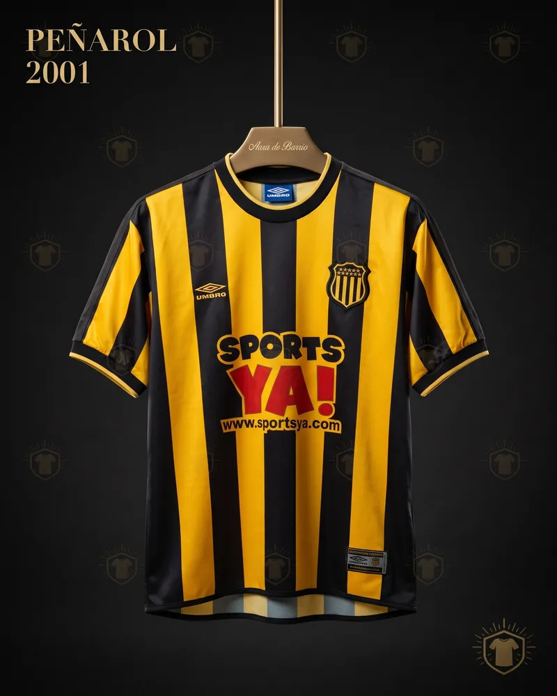 Camiseta local 2001 de Peñarol (recreación)