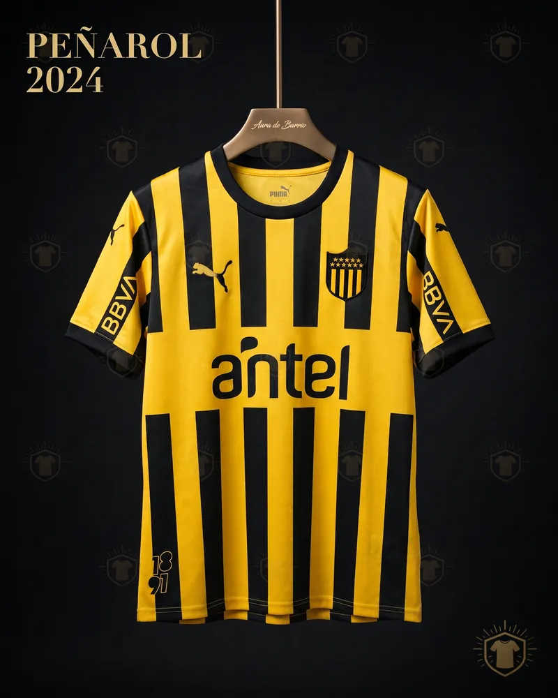 Camiseta local 2024 de Peñarol (recreación)