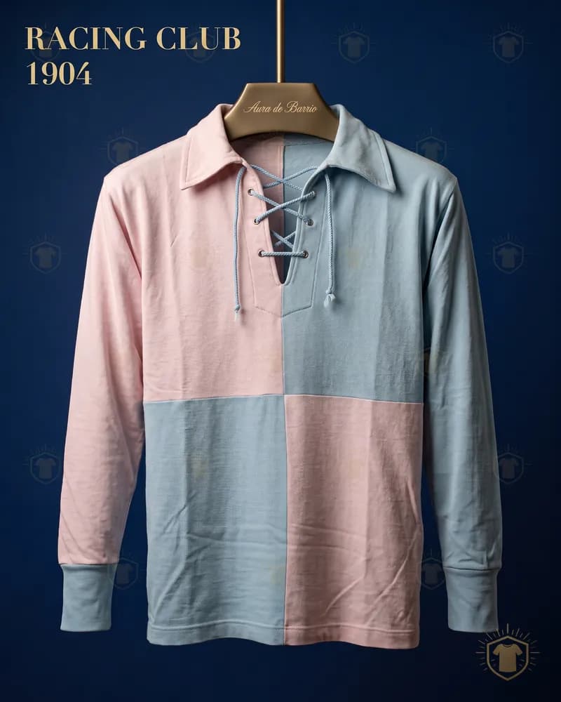 Camiseta local 1904 de Racing Club (recreación)
