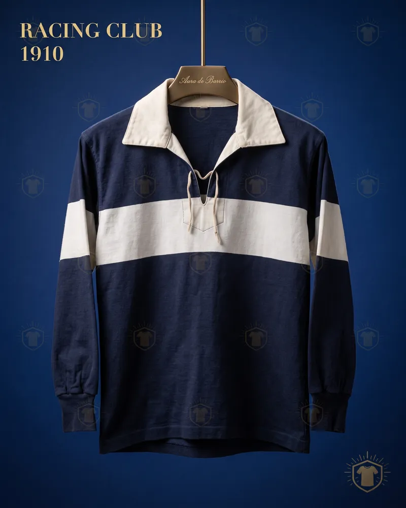 Camiseta local 1910 de Racing Club (recreación)