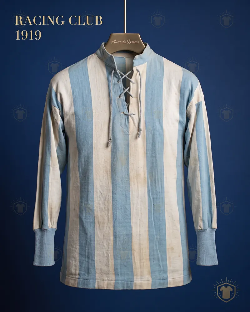 Camiseta local 1919 de Racing Club (recreación)