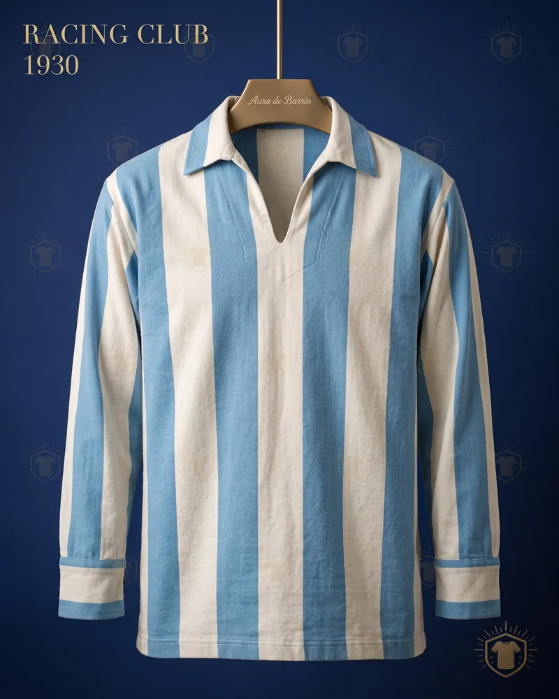 Camiseta local 1930 de Racing Club (recreación)